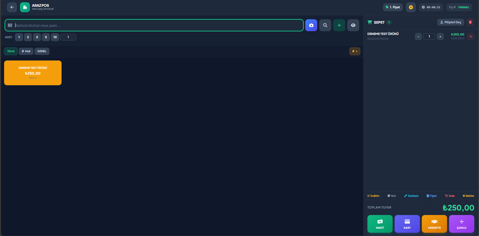 ARAZPOS FINDIK ekran görüntüsü