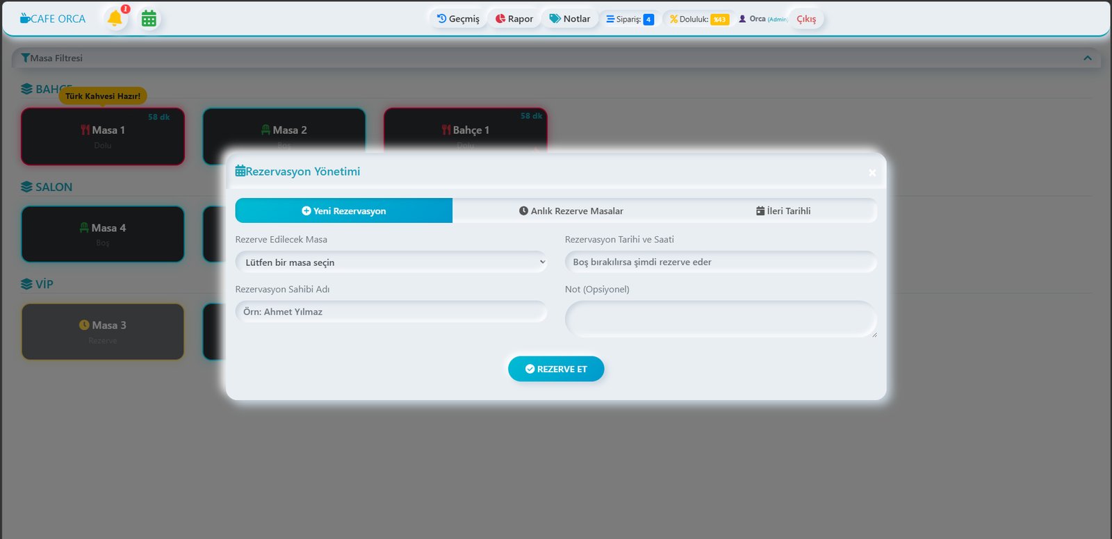 ArazPOS Cafe & Restoran ekran görüntüsü